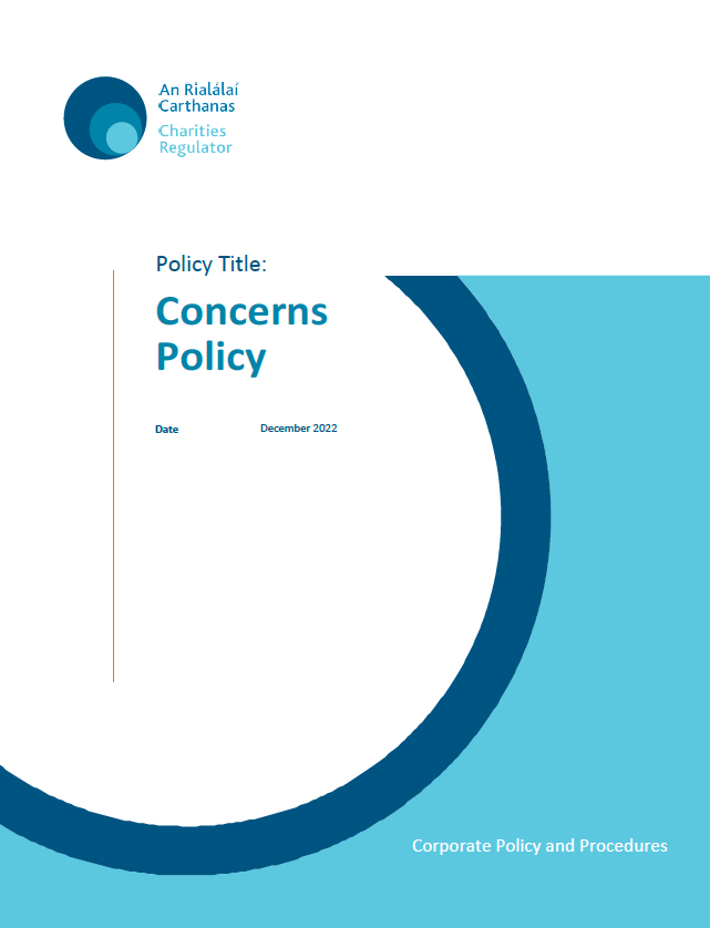 Front cover of Concerns Policy