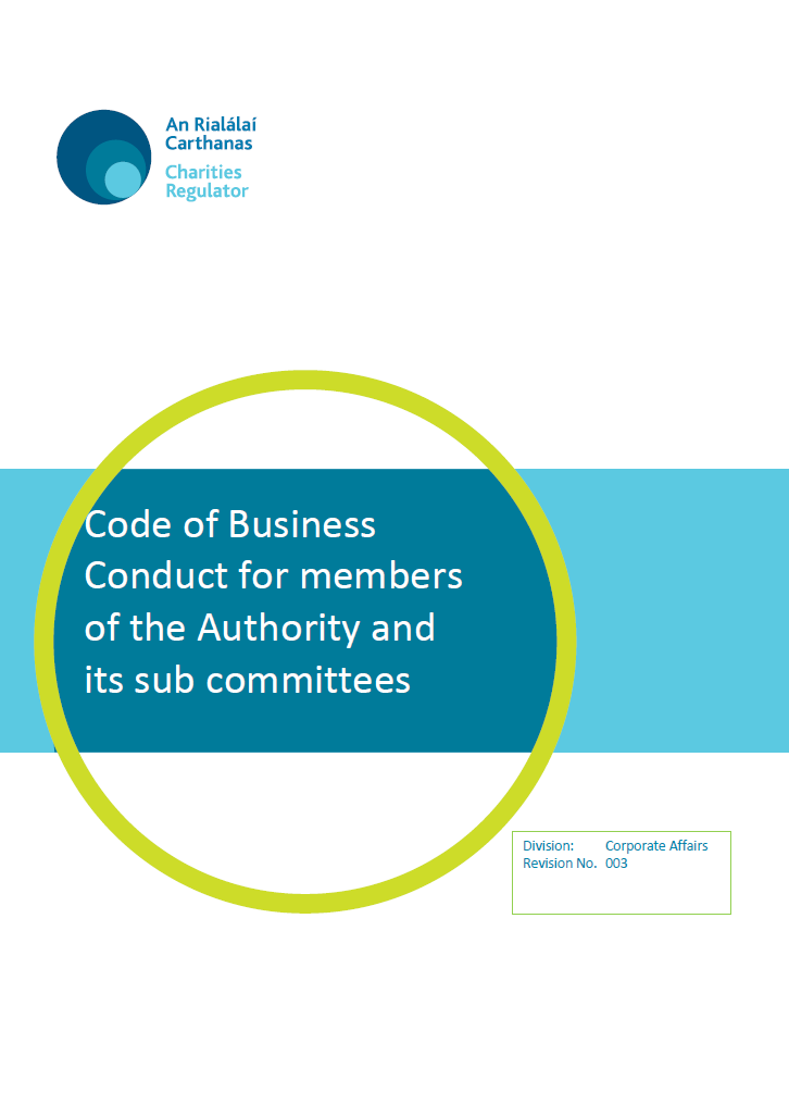 Business Conduct for Members of the Charities Regulator and its Sub-Committees.pdf